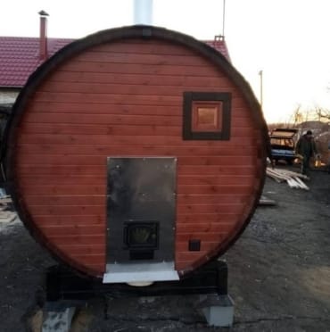 Монтаж бани-бочки №411 от 21.04.2021 в Королев